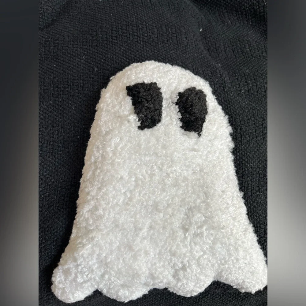 Rachel Zoe GHOST Blanket Throw Tassel Faux Fur 50 x 70 Black White NWT HOST PICK